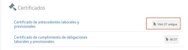 LINK CERTIFICADO DE ANTECEDENTES LABORALES Y PREVISIONALES DIRECCION DEL TRABAJO